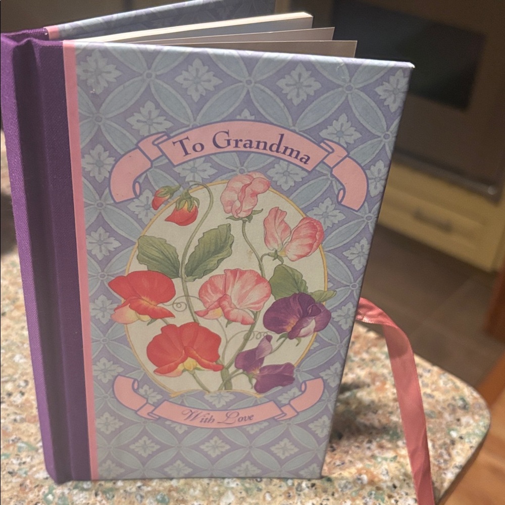 Floral Grandma Journal with Ribbon- To Grandma with Love